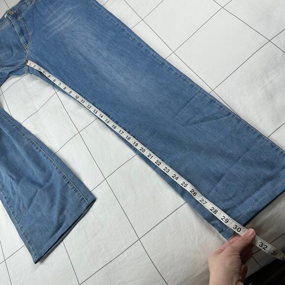 Brax Jeans Mens 34 Blue Light Cadiz Straight Leg Lightweight Stretch Casual - Picture 12 of 13